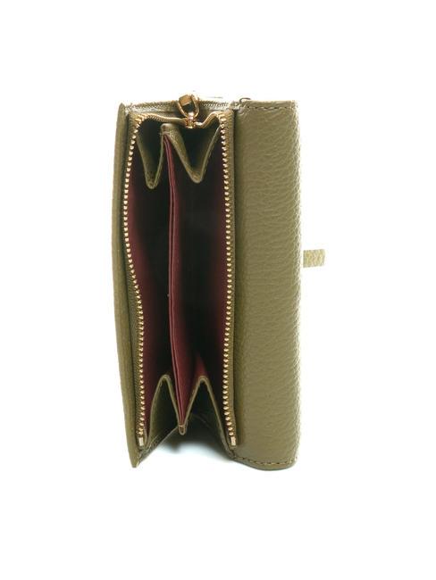DOT Small textured leather wallet loden - Women&rsquo;s Wallets