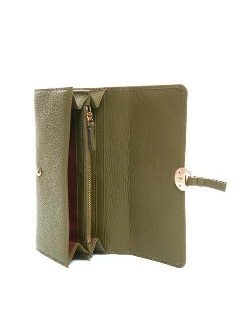 DOT Large textured leather wallet loden - Women&rsquo;s Wallets