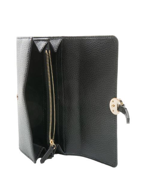 DOT Large textured leather wallet Black - Women&rsquo;s Wallets