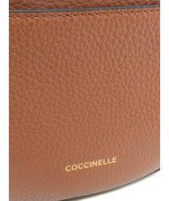 COCCINELLE KALI Leather shoulder bag with pouch BRULE - Women&rsquo;s Bags - 6