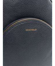 COCCINELLE ALPHA Textured leather backpack dARKBlue - Women&rsquo;s Bags - 3