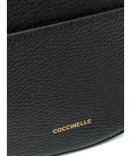 COCCINELLE KALI Leather shoulder bag with pouch Black - Women&rsquo;s Bags - 6
