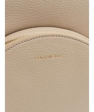 COCCINELLE ALPHA Textured leather backpack powder pink - Women&rsquo;s Bags - 3