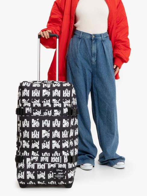 TRANSIT'R M x DISNEY 100 Medium size trolley mickey faces - Semi-rigid Trolley Cases