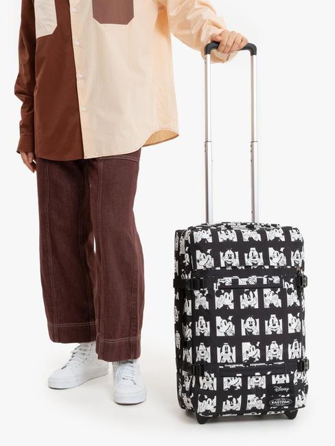 TRANSIT'R S x DISNEY 100 Hand luggage trolley mickey faces - Hand luggage
