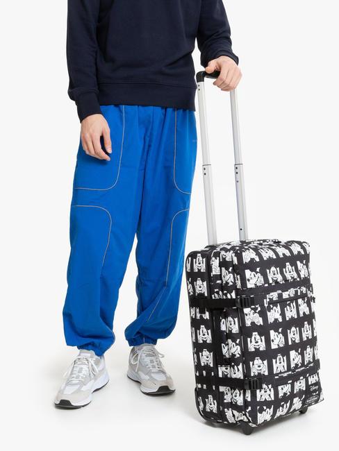 TRANSIT'R S x DISNEY 100 Hand luggage trolley mickey faces - Hand luggage