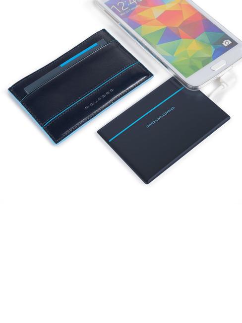 BLUE SQUARE Power Bank 1500 mah with leather case RED - Travel Accessories