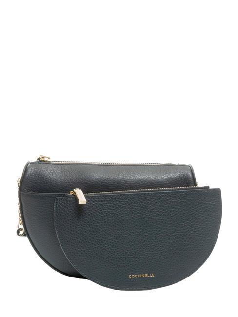 KALI Leather shoulder bag with pouch dARKBlue - Women&rsquo;s Bags