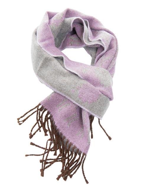 GEO PIENO BORDI Scarf with fringes viola parma - Scarves