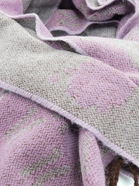 GEO PIENO BORDI Scarf with fringes viola parma - Scarves