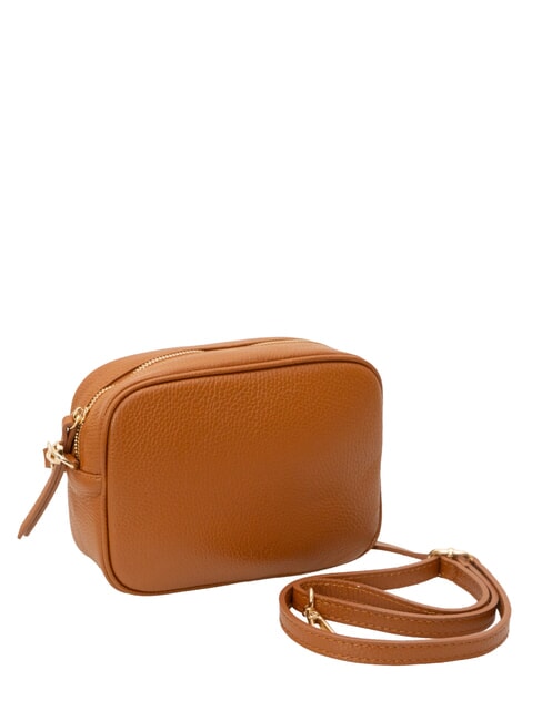 LUCIA Dollar leather double shoulder bag dark leather - Women’s Bags