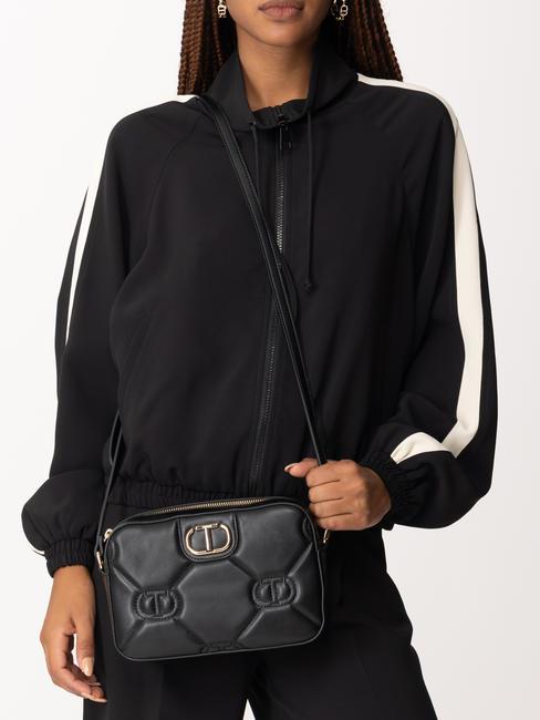 LOGO MATELASSE Small shoulder bag black - Women&rsquo;s Bags