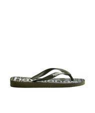 HAVAIANAS TOP LOGOMANIA FASHION Rubber flip flops green - Unisex shoes - 3