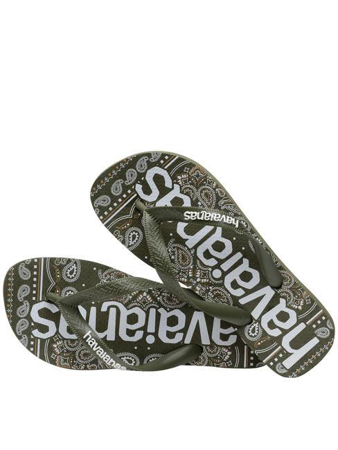 TOP LOGOMANIA FASHION Rubber flip flops green - Unisex shoes