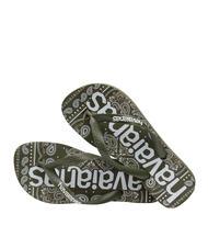 HAVAIANAS TOP LOGOMANIA FASHION Rubber flip flops green - Unisex shoes - 4