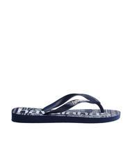 HAVAIANAS TOP LOGOMANIA FASHION Rubber flip flops navyblu - Unisex shoes - 3