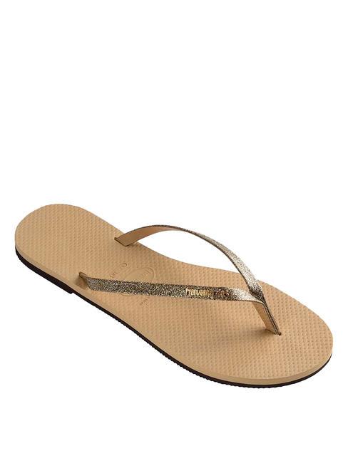 YOU GLITTER Flip flops golden - Women&rsquo;s shoes