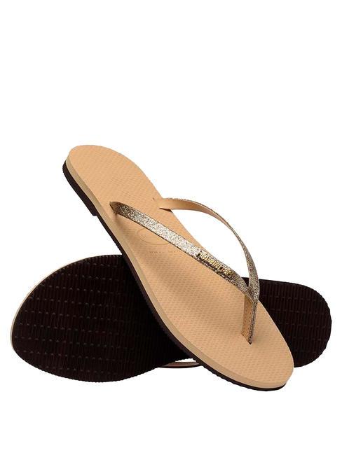 YOU GLITTER Flip flops golden - Women&rsquo;s shoes