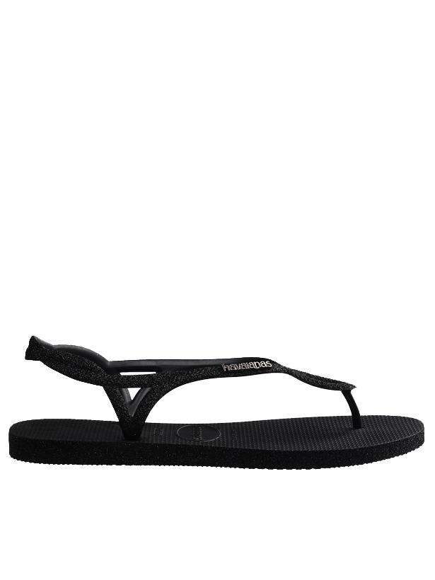 Havaianas Luna Sparkle Flip Flop Sandals Black Buy At Outlet Prices