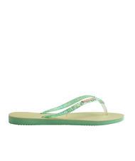 HAVAIANAS SLIM GLITTER FLOURISH Rubber flip flops - Women’s shoes