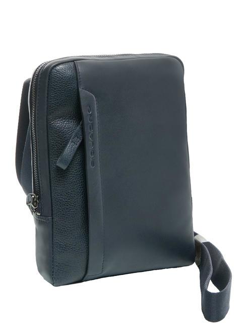 PAN Small leather purse blue - Over-the-shoulder Bags for Men