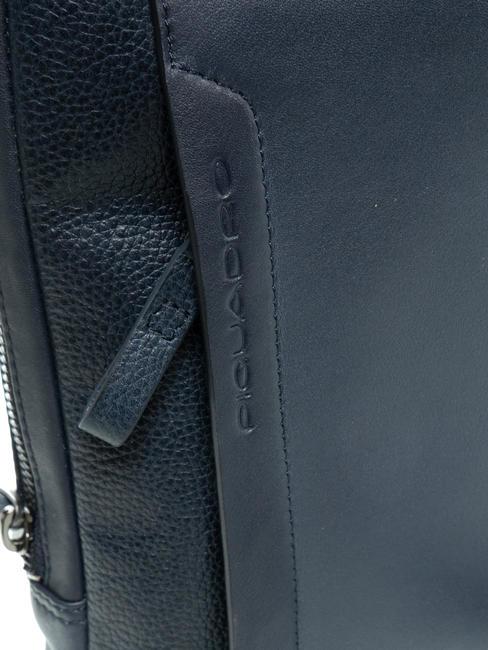 PAN Small leather purse blue - Over-the-shoulder Bags for Men