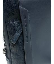 PIQUADRO PAN Small leather purse blue - Over-the-shoulder Bags for Men - 4