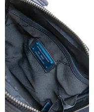 PIQUADRO PAN Small leather purse blue - Over-the-shoulder Bags for Men - 5