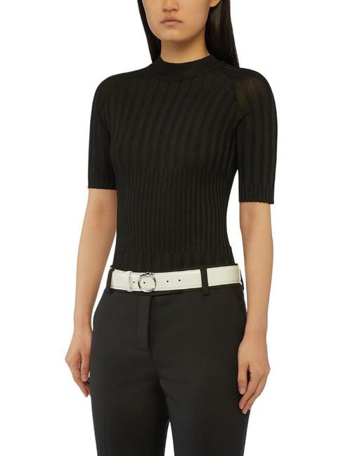 GREYHOUND  Made in Italy leather belt off-white - Belts
