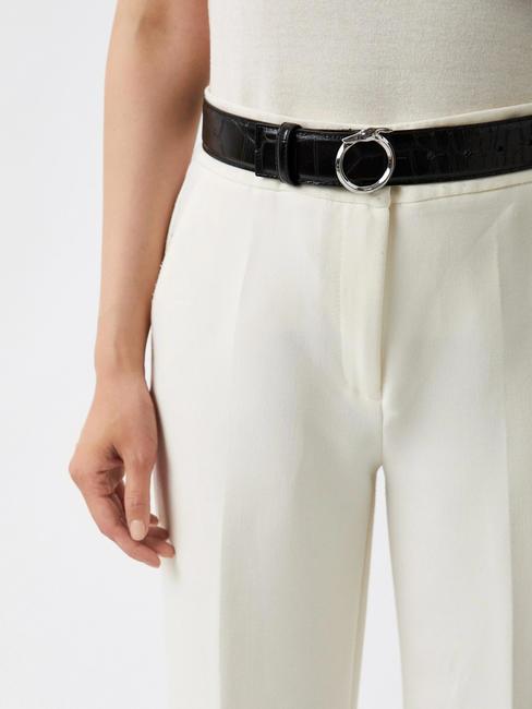 GREYHOUND  Croc print belt BLACK - Belts