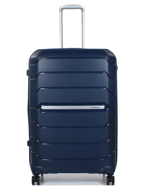 trolley case FLUX line; L size blu navy - Rigid Trolley Cases