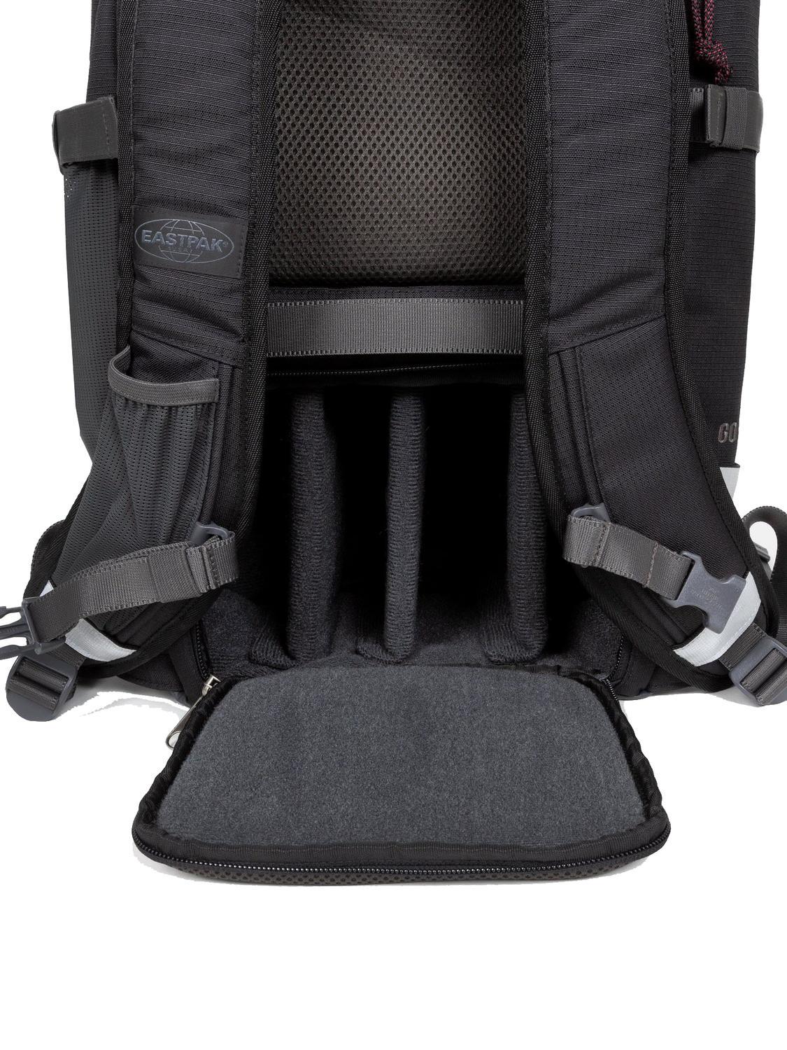 Eastpak Out Camera Pack Backpack With Camera Door Out Black Buy At Outlet Prices