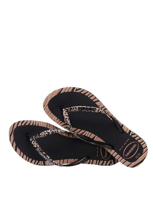 SLIM ANIMALS Flip flops BLACK - Women&rsquo;s shoes