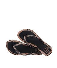 HAVAIANAS SLIM ANIMALS Flip flops BLACK - Women&rsquo;s shoes - 4