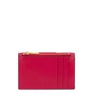 POLLINI CHECK AND LINES Zip card holder wallet RED - Women’s Wallets - 3