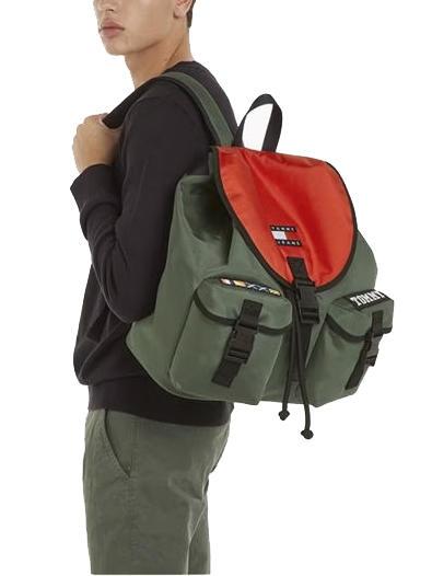 HERITAGE Fabric backpack urban green - Laptop backpacks