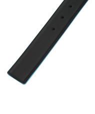 PIQUADRO BLUE SQUARE Reversible belt black-blue - Belts - 5