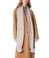 TWINSET Sciarpa con Pompon  light melange gray - Scarves - 3