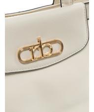 ROCCOBAROCCO LUCE Tote bag with shoulder strap and metal logo off white - Women&rsquo;s Bags - 3