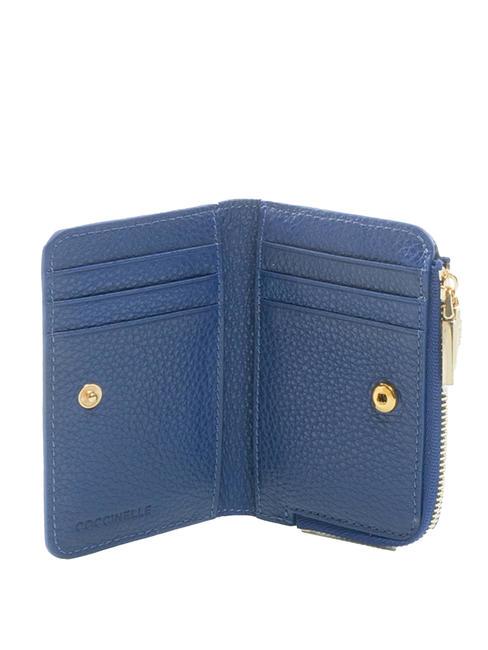 METALLIC SOFT Medium Woman Wallet Blue Curacao - Women&rsquo;s Wallets