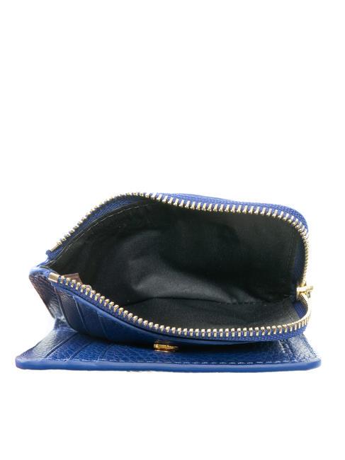 METALLIC SOFT Medium Woman Wallet Blue Curacao - Women&rsquo;s Wallets
