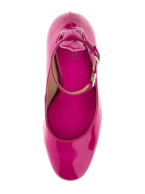 TEMIS Patent pumps with strap fuchsia - Women’s shoes