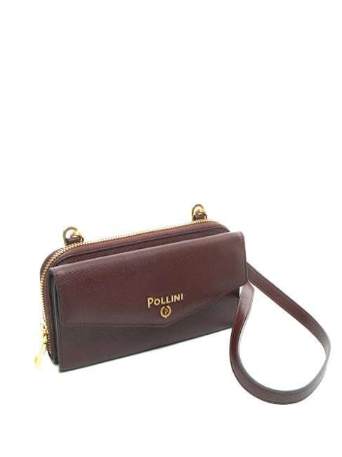 GRAINED Shoulder clutch wallet BORDEAUX / B - Women&rsquo;s Wallets
