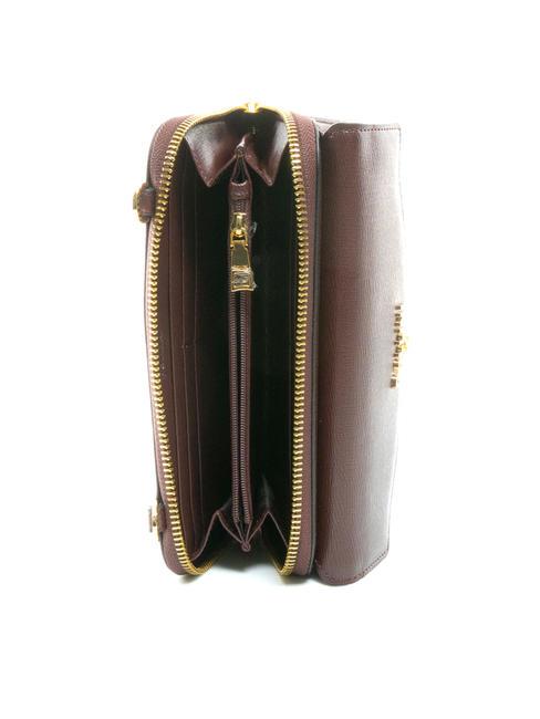GRAINED Shoulder clutch wallet BORDEAUX / B - Women&rsquo;s Wallets