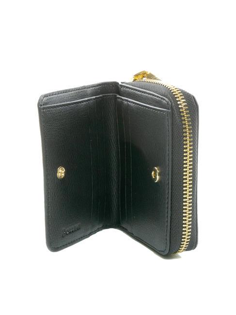 GRAINED Small zip around wallet Black - Women&rsquo;s Wallets