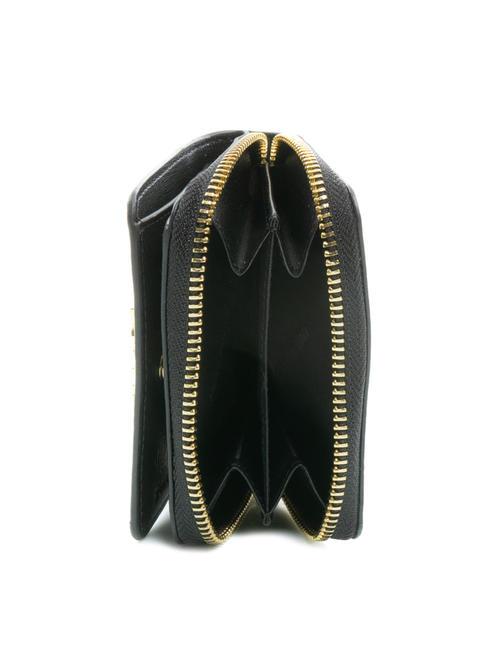 GRAINED Small zip around wallet Black - Women&rsquo;s Wallets
