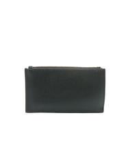 POLLINI GRAINED Flat card holder with zip Black - Women&rsquo;s Wallets - 3