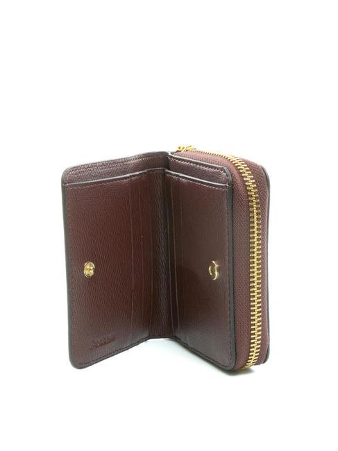 GRAINED Small zip around wallet BORDEAUX / B - Women&rsquo;s Wallets