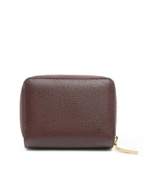 GRAINED Small zip around wallet BORDEAUX / B - Women&rsquo;s Wallets