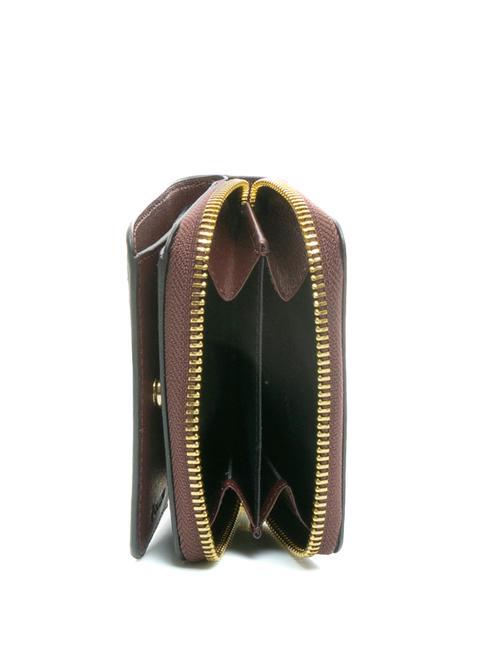 GRAINED Small zip around wallet BORDEAUX / B - Women&rsquo;s Wallets